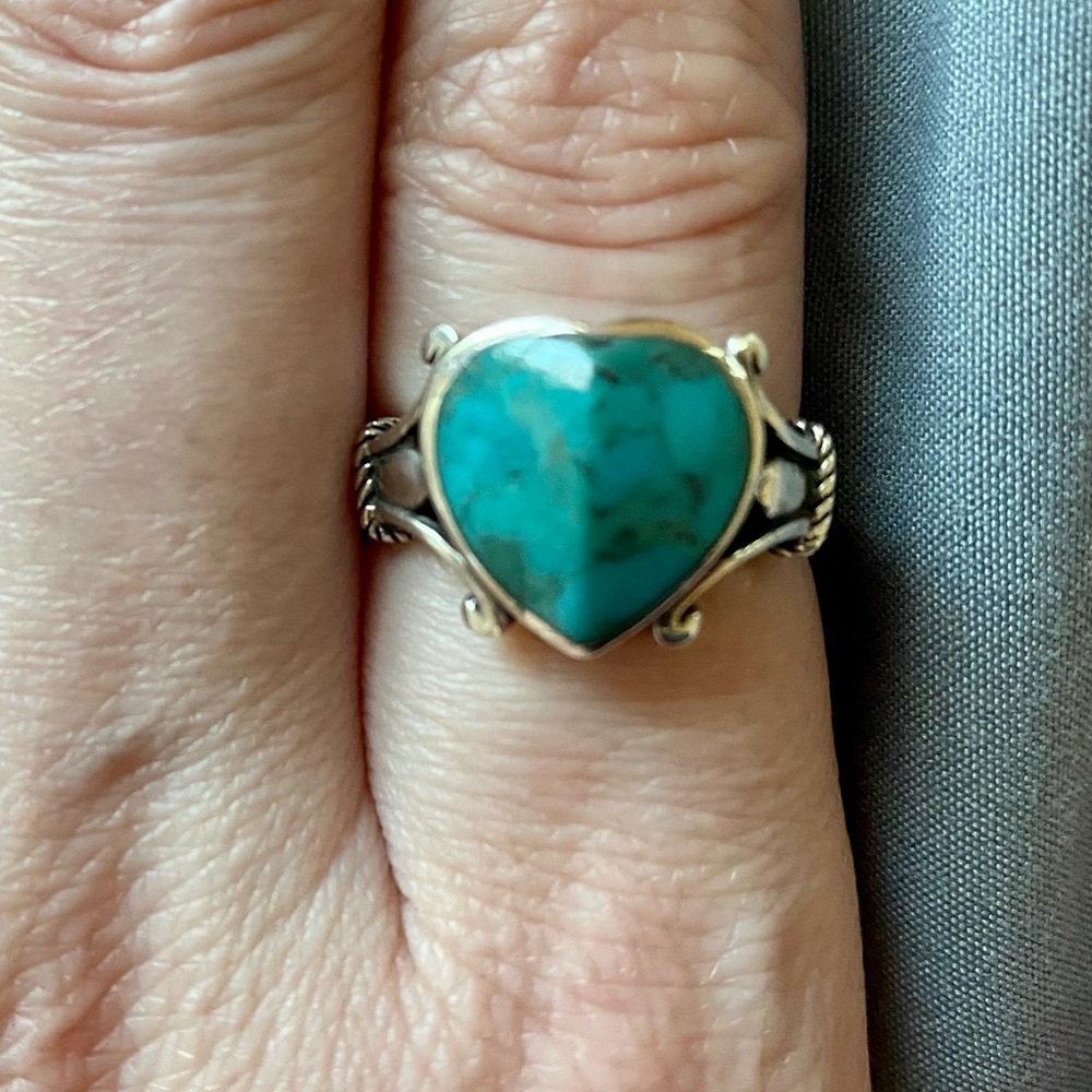 Sterling silver and turquoise ring